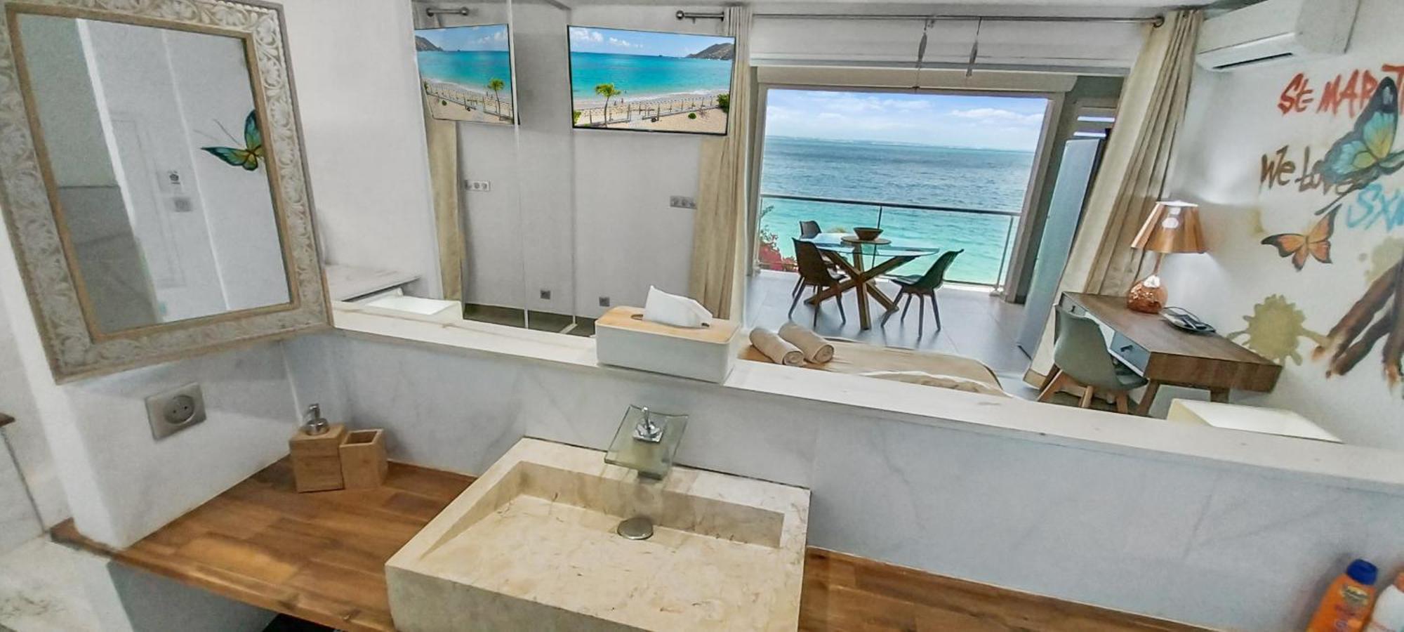 Official Page "Residence Bleu Marine" - Sea View Apartments & Studios - Saint-Martin French Side Гран-Каз Экстерьер фото